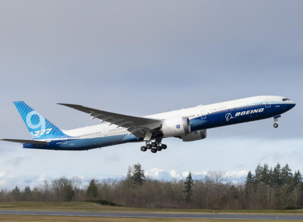 Boeing 777X Takeoff