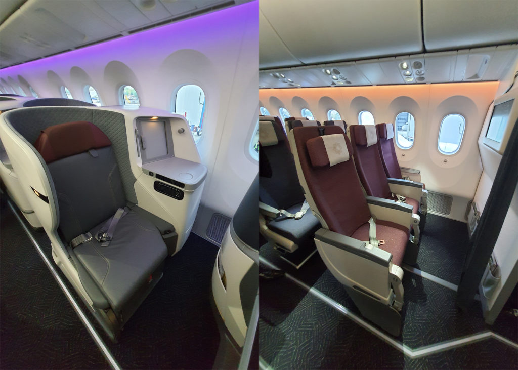 Cabin of Vistara Boeing 787-9 Dreamliner