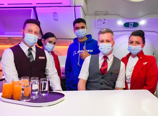 Cabin Crew Team led by FSM, Paul