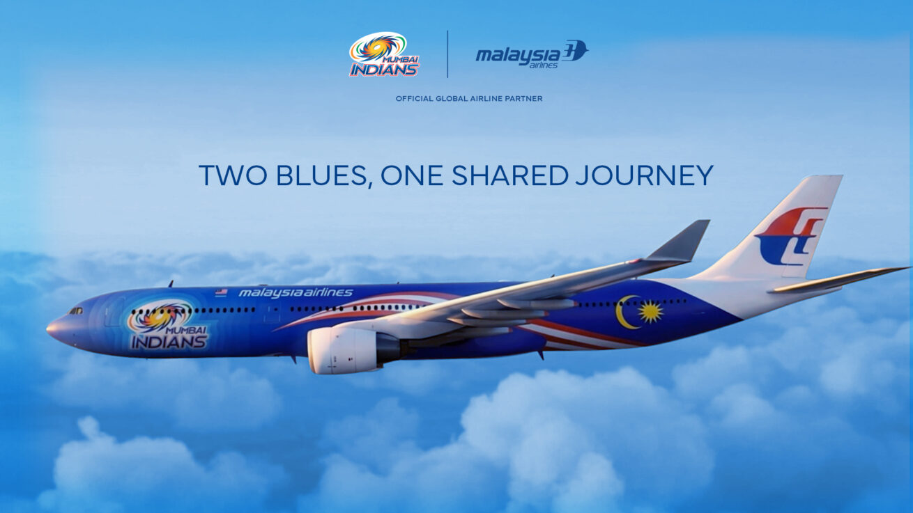 Malaysia Airlines Mumbai Indians livery