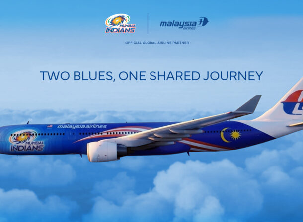 Malaysia Airlines Mumbai Indians livery