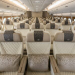 Premium Economy 2-3-2 configuration in the upper deck of the A380 aircraft