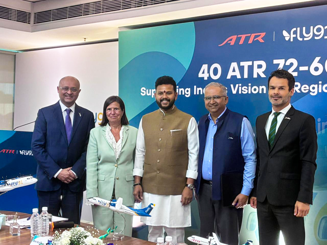 FLY91 team with Minister of Civil Aviation